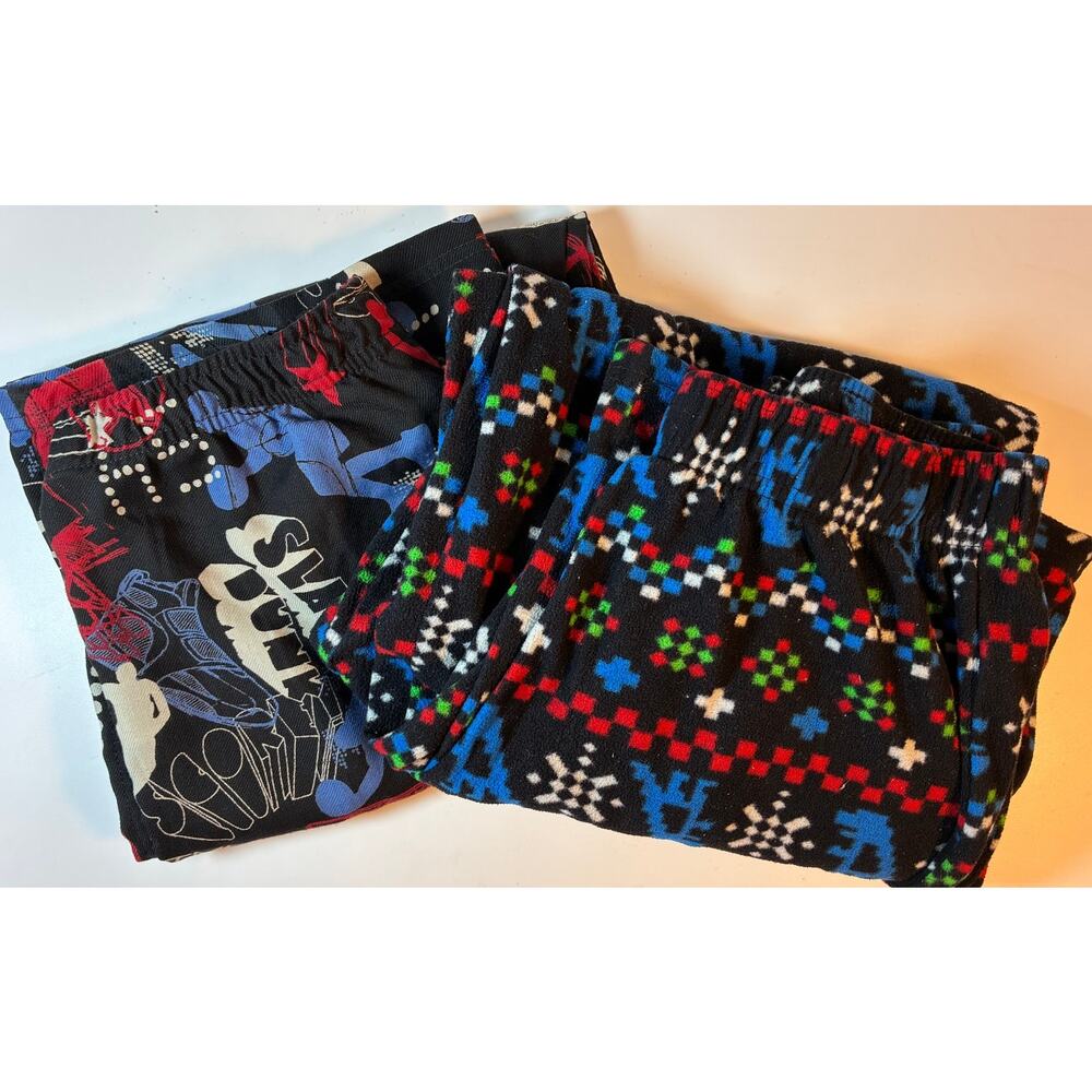 Lot of 2 Boy's Sleep Bottoms Pants, Size L (12/14)